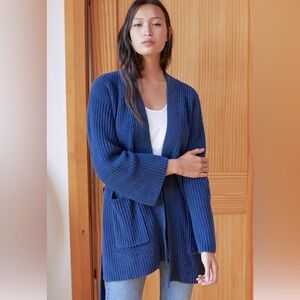 ISO-TRADE-Emerson Fry Organic Ribbed Wrap Sweater Size XS in Black- need size S!